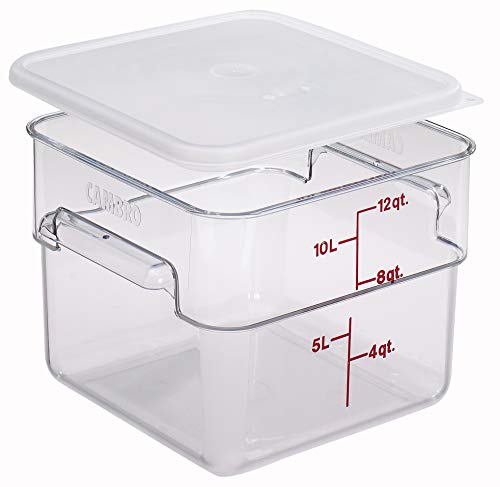 Cambro 12SFSCW135 Cambro Square Container 12 Quart Capacity, Clear