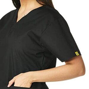 WonderWink Origins Women’s Bravo V-Neck Scrub Top - Black, XL