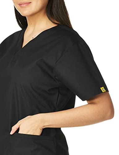 WonderWink Origins Women’s Bravo V-Neck Scrub Top - Black, XL