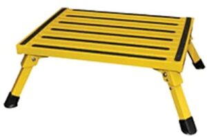 safety step (f-08c y yellow 15" x 19" large folding step - f-08c-y