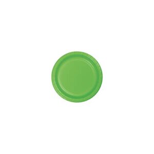creative converting touch of color 24 count paper dinner plates, fresh lime