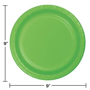 Creative Converting Touch of Color 24 Count Paper Dinner Plates, Fresh Lime