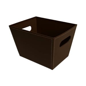 wald imports - black paperboard decorative container -decorative storage containers - storage container - tote organizer for decoration, storage, and more