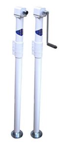 rieco-titan products tfc2a3w any corner camper jack - 44321, 40 inch, white (2 pack)
