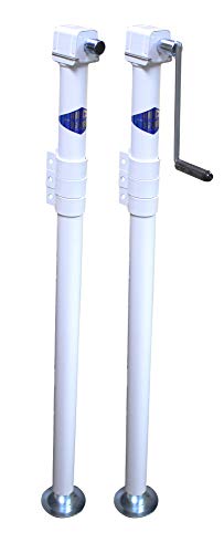 Rieco-Titan Products TFC2A3W Any Corner Camper Jack - 44321, 40 Inch, White (2 Pack)