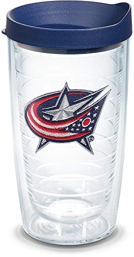 Tervis Made in USA Double Walled NHL Columbus Blue Jackets Insulated Tumbler Cup Keeps Drinks Cold & Hot, 16oz, Primary Logo