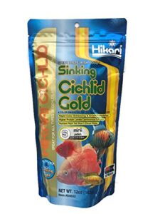 hikari cichlid gold color enhancing sinking fish food - mini pellet - 12 oz