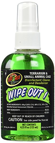 Zoo Med Laboratories SZMWO14 Wipe Out 1 Terrarium Cleaner, 4.25-Ounce