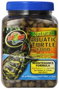 zoo med natural aquatic turtle food, 6.5 ounce, maintenance formula