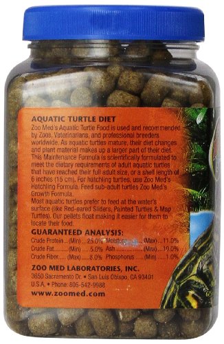 Zoo Med Natural Aquatic Turtle Food, 6.5 Ounce, Maintenance Formula