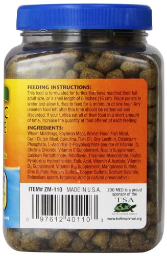 Zoo Med Natural Aquatic Turtle Food, 6.5 Ounce, Maintenance Formula