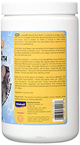 Sun Seed Company SSS39213 Sunthing Special Chinchilla Blue Cloud Bath Dust Can, 30-Ounce