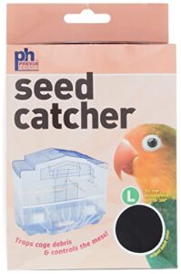 prevue pet products mesh bird seed catcher 13" h, large size