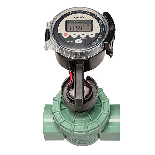 Orbit 57860 Battery Operated Sprinkler Timer with 1" FPT Jar Top Automatic Sprinkler Valve