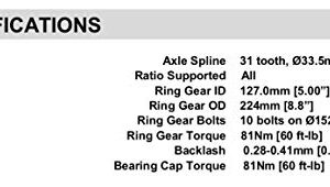 ARB RD81 Air Operated Locking Differential for Ford 8.8" 31 Spline, Air compressor needed, sold separately