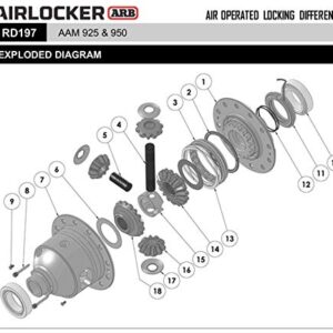 ARB RD81 Air Operated Locking Differential for Ford 8.8" 31 Spline, Air compressor needed, sold separately