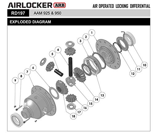 ARB RD81 Air Operated Locking Differential for Ford 8.8" 31 Spline, Air compressor needed, sold separately