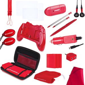 dreamgear nintendo 3ds 20-in-1 essentials kit (red)