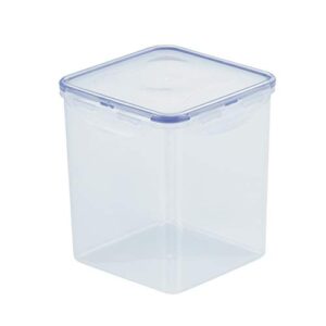 LocknLock Easy Essentials Food lids/Pantry Storage/Airtight containers, BPA Free, Square-11 Cup-for Sugar, Clear