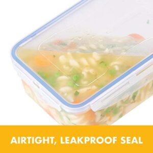 LocknLock Easy Essentials Food lids/Pantry Storage/Airtight containers, BPA Free, Square-11 Cup-for Sugar, Clear