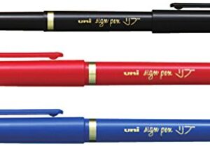 三菱鉛筆 Mitsubishi Pencil MYT7.24 Water-Based Pen, Rib, Fine Point, Black, 10 Pens