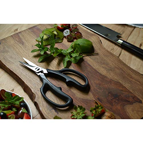 Shun Cutlery Herb Shears, Stainless Steel Cooking Scissors, Blades Separate for Easy Cleaning, Comfortable, Non-Slip Handle, Kitchen Shears Heavy Duty 7.5 inches