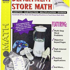 Remedia Publications REM161A Department Store Math, Game Book, 8.2" Wide, 11" Length, 0.2" Height (6 per Package)