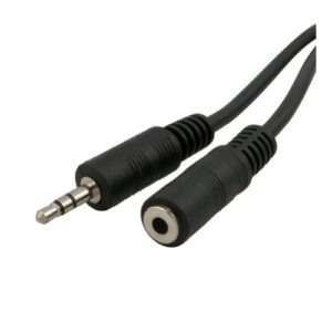 vanco xcm25stgx 3.5mm straight stereo headphone extension cable (25 feet)