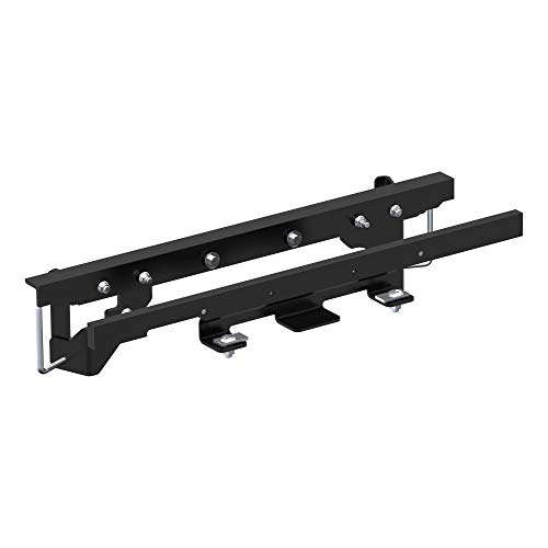 CURT 60657 Double Lock Gooseneck Installation Brackets, Fits Select Dodge, Ram 1500, with Coil Springs, Carbide Black Powder Coat