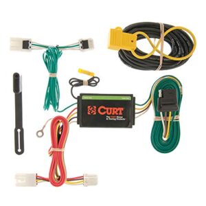curt 56127 vehicle-side custom 4-pin trailer wiring harness, fits select mitsubishi rvr, outlander sport, lancer , black