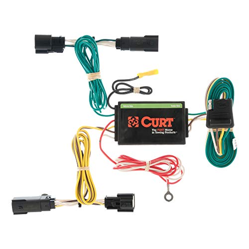 CURT 56121 Vehicle-Side Custom 4-Pin Trailer Wiring Harness, Select Lincoln MKX , Black