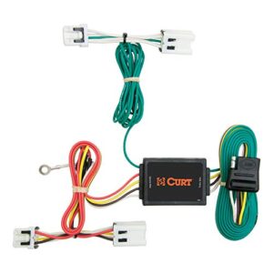 curt 56124 vehicle-side custom 4-pin trailer wiring harness, fits select nissan juke , black