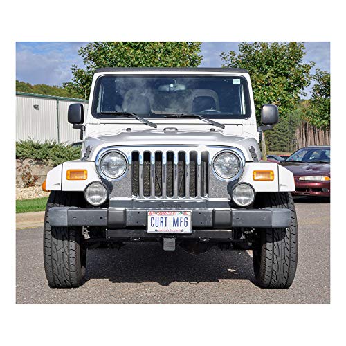 CURT 31028 2-Inch Front Receiver Hitch, Select Jeep Wrangler TJ, Drilling Required