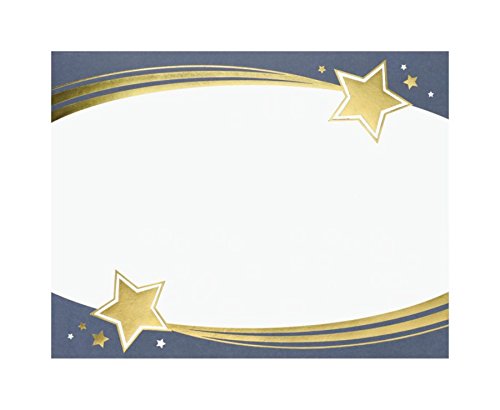 Great Papers! Shooting Stars Gold Foil Certificate, 8.5" x 11", 15 Count (20103777)