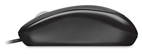 Microsoft Basic Optical Mouse for Business - Black. Comfortable, Wired, USB mouse for PC/Laptop/Desktop, with fast scroll wheel, works with Mac/Windows Computers