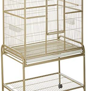 A&E CAGE CO 32-Inch by 21-Inch Flight Cage and Stand, Sandstone