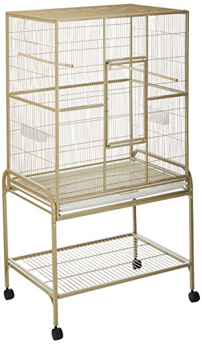 A&E CAGE CO 32-Inch by 21-Inch Flight Cage and Stand, Sandstone