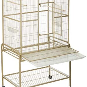 A&E CAGE CO 32-Inch by 21-Inch Flight Cage and Stand, Sandstone