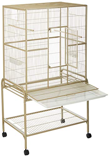 A&E CAGE CO 32-Inch by 21-Inch Flight Cage and Stand, Sandstone