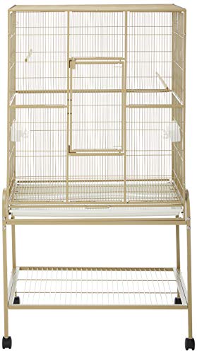 A&E CAGE CO 32-Inch by 21-Inch Flight Cage and Stand, Sandstone