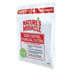 Natures Miracle Odor Control Universal Charcoal Filter, 2-Pack