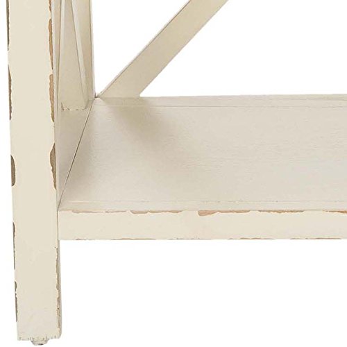 Safavieh American Homes Collection Liam Vintage Cream Ivory 2-Tier Open Bookcase
