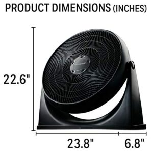 Honeywell 3 Speed/3 Blade Black 18 inch(s) Turbo Floor Fan