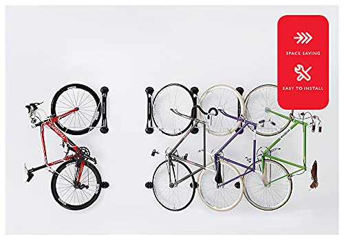 Steadyrack Bike Racks - Classic Rack - Wall Mounted Bike Rack Storage Solution for your Home, Garage, or Bike Park