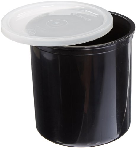 Cambro CP12 1.2 qt Capacity, 5-3/16" Height, Black Plastic Solid Crock