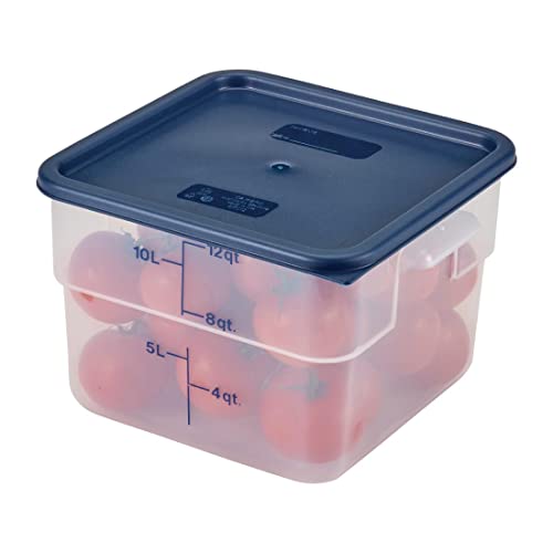 Cambro SFC12453 CamSquares Lid for 12, 18 & 22-Quart Food Storage Containers, Polyethylene, Midnight Blue, NSF