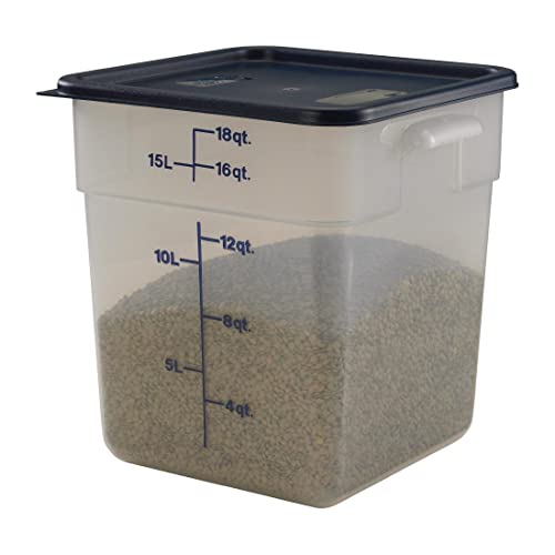 Cambro SFC12453 CamSquares Lid for 12, 18 & 22-Quart Food Storage Containers, Polyethylene, Midnight Blue, NSF