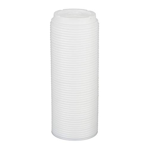 Dixie 10-20 oz. Dome Hot Coffee Cup Lid by GP PRO (Georgia-Pacific) White 9542500DX 500 Count (10 sleeves of 50 lids)