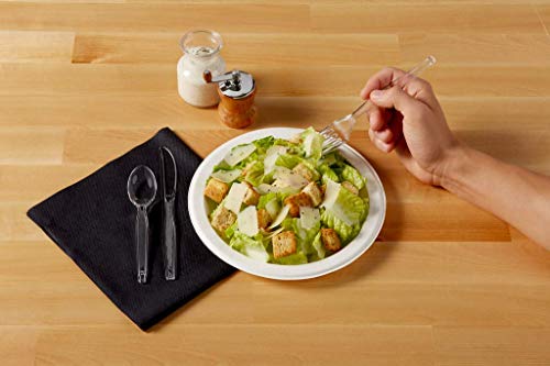 Dixie 7.13" Heavy-Weight Polystyrene Plastic Fork by GP PRO (Georgia-Pacific); Clear; FH017 ; Case of 1;000