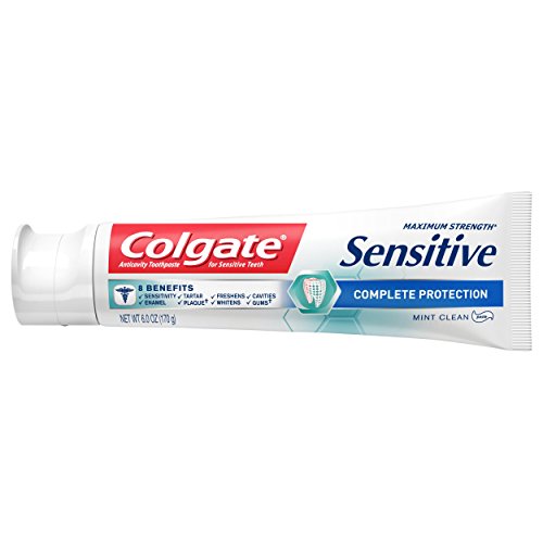 Colgate Sensitive Toothpaste, Complete Protection, Mint Clean - 6 ounce (Pack of 2)